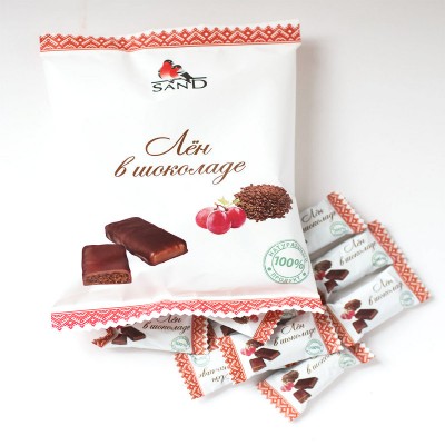 Конфеты лён и кунжут в шоколаде SAND от фабрики Славяновская