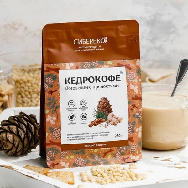Кедрокофе Йоговский с пряностями СИБЕРЕКО, 250 г