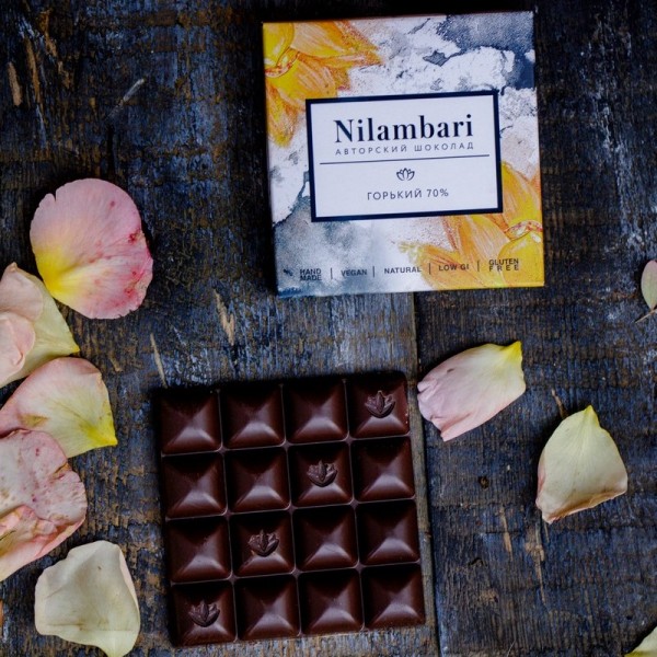 Шоколад горький 70% Nilambari, 65 г