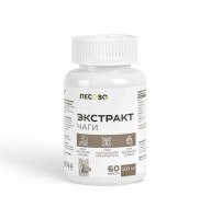 Экстракт чаги в капсулах Лесово, 60 капсул по 0,5 г, 30 г