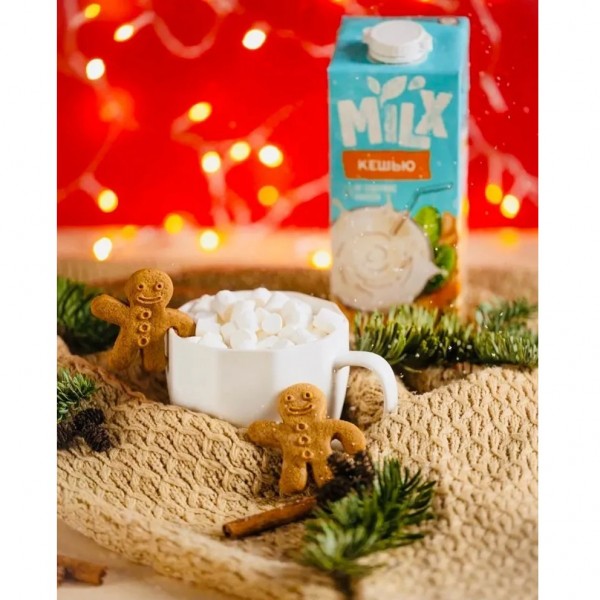 Напиток Кешью молоко растительное без сахара Milx 2,5%, 1 л