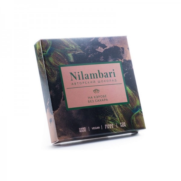 Шоколад на кэробе без сахара Nilambari, 65 г