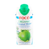 Кокосовая вода 100% органическая без сахара FOCO, 330 мл