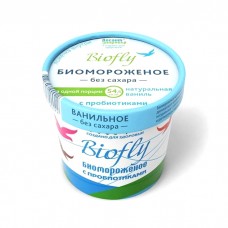 Мороженое BIOfly Натуральная ваниль без сахара с пробиотиками Десант здоровья, бум.ст, 45 г