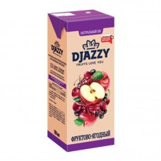 Сок фруктово-ягодный без сахара Djazzy, 200 мл