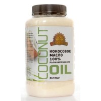 Масло кокосовое рафинированное 100% Indian Bazar, пл.бан, 850 мл