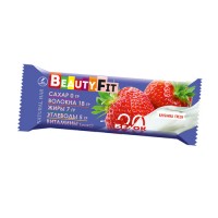 Батончик протеиновый Клубника Beauty Fit, 60 г