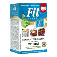 Заменитель сахара на основе стевии №14 100 саше Fit Parad, 50 г