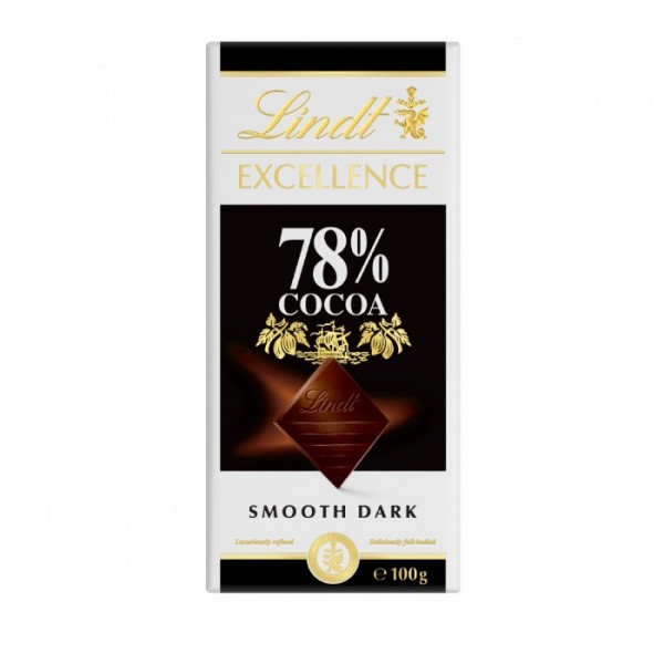 Шоколад горький 78% Excellence Lindt, 100 г