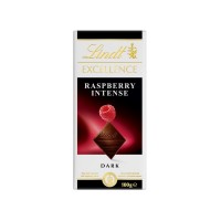 Шоколад темный с малиной Excellence Lindt, 100 г