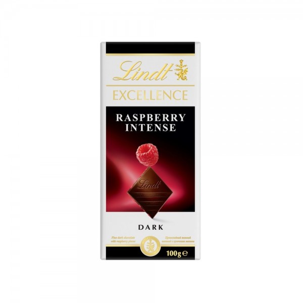 Шоколад темный с малиной Excellence Lindt, 100 г