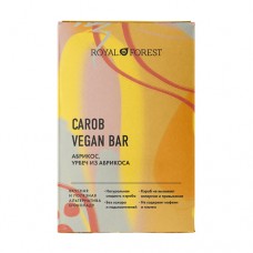 Шоколад Carob Vegan Bar Абрикос, урбеч абрикосовый Royal Forest, 50 г