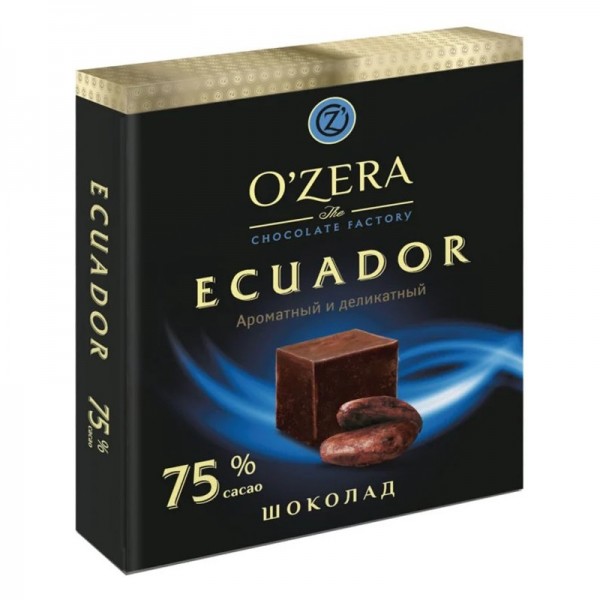 Шоколад горький 75% Ecuador OZera, 90 г