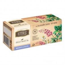 Чайный напиток Альпийские травы ETRE, 25 пакетиков