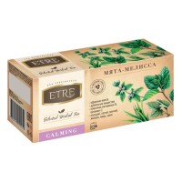 Чайный напиток Мелисса-мята ETRE, 25 пакетиков