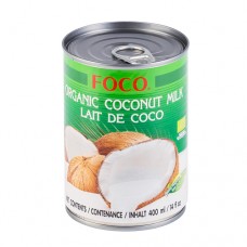 Молоко кокосовое Органическое 10-12% FOCO, ж.бан, 400 мл