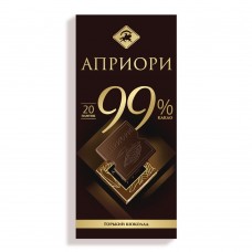 Шоколад горький 99% без сахара Априори, 100 г