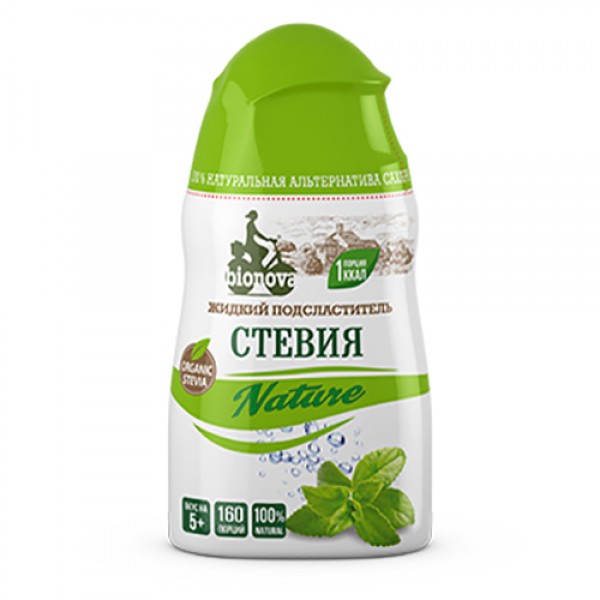 Жидкий столовый подсластитель Стевия Nature Bionova, 80 г