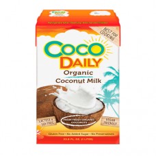 Молоко кокосовое органическое 17-19% жирности CocoDaily, тетрапак, 1 л