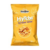 Нутсы чипсы нутовые со вкусом Сыр Чеддер безглютеновые Don Shelldon, 50 г