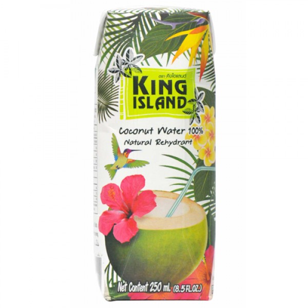 Кокосовая вода 100% без сахара King Island, 250 мл
