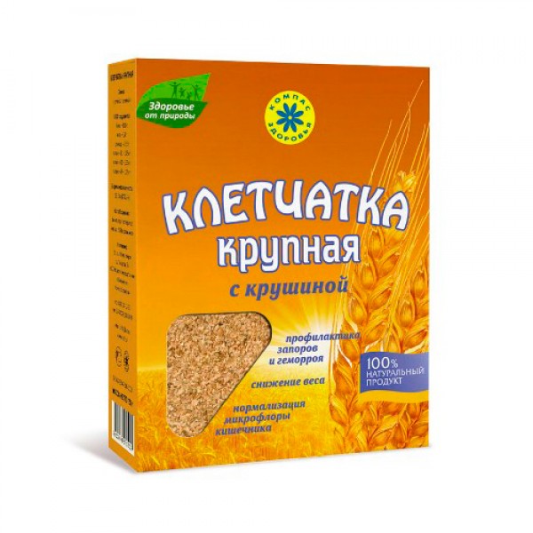 Клетчатка Крупная с крушиной Компас здоровья, 150 г