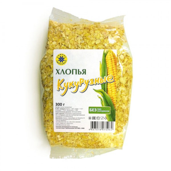 Хлопья кукурузные Компас здоровья, 300 г