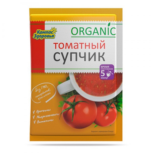 Суп-пюре Томатный Компас здоровья, 30 г