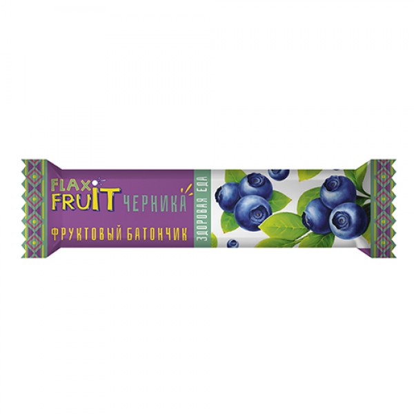 Батончик Flax Fruit с черникой Компас здоровья, 30 г