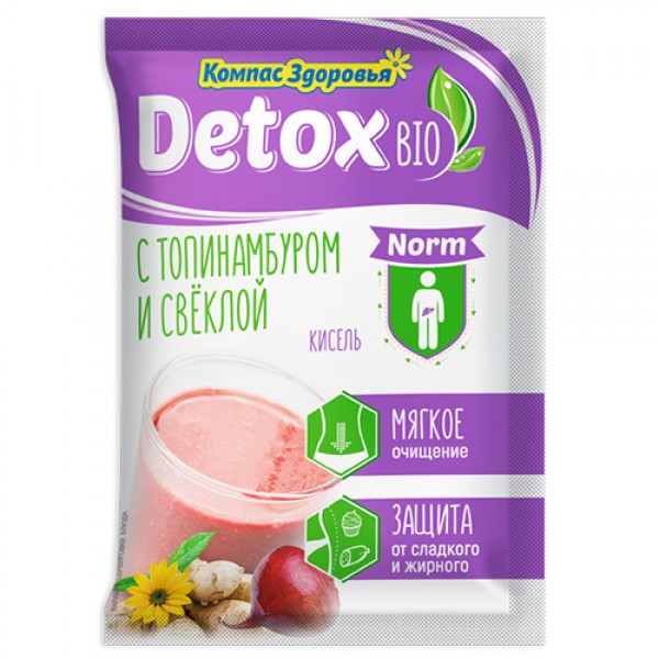 Кисель detox bio Norm С топинамбуром и свеклой Компас здоровья, 25 г