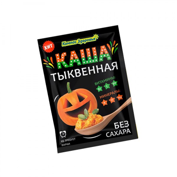 Каша заварная овсяная с тыквой Компас здоровья, 30 г