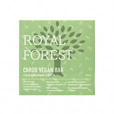 Шоколад Carob Vegan Bar Обжаренный кэроб Royal Forest, 75 г