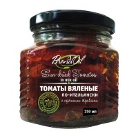 Томаты вяленые по-итальянски с пряными травами в смеси масел BrandOil, ст.бан, 250 мл