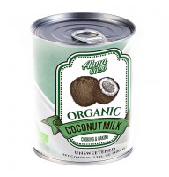 Молоко кокосовое органическое, жирность 17-19% Ahya, ж.бан, 400 мл