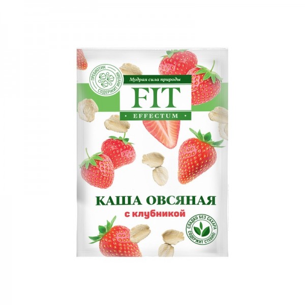 Каша овсяная с клубникой без сахара Fit Parad, 35 г