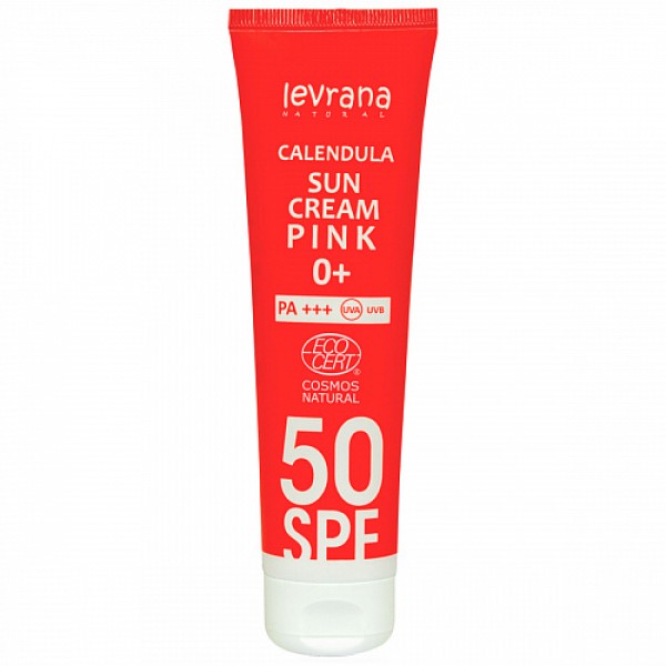 Крем для лица и тела солнцезащитный Календула 50SPF PINK 0+ Levrana, 100 мл