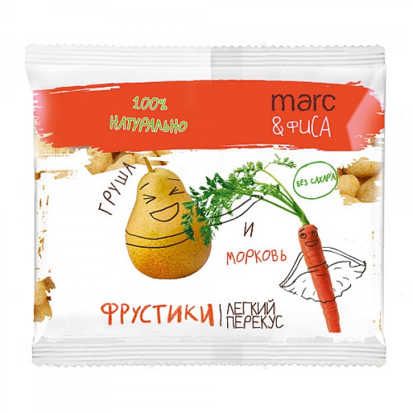 Фрустики Груша и морковь Marc&Фиса, 15 г