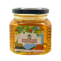 Мед Башкирское разнотравье Кудесникъ, ст.бан, 250 мл