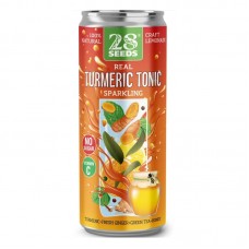 Лимонад куркуминный тоник Turmeric tonic среднегазированный с соком без сахара 28 seeds, 330 мл