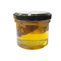 Мед с миксом орехов (кедровый орех, миндаль, кешью, фундук) Кудесникъ, ст.бан, 125 мл