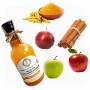 Уксус яблочный с куркумой и корицей с уксусной маткой нефильтрованный Живые уксусы Кавказа, 200 мл
