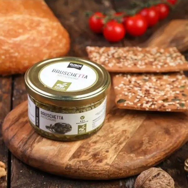 Брускетта из артишоков с чесноком в оливковом масле Греция EcoGreece, ст.бан, 150 г