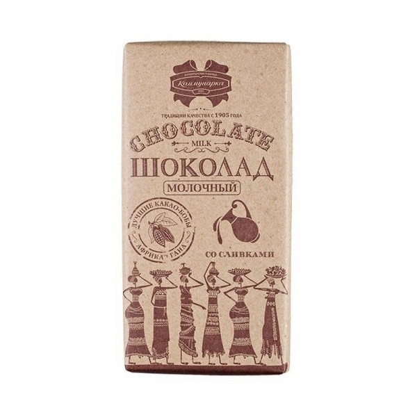 Шоколад молочный со сливками Беларусь Коммунарка, 85 г