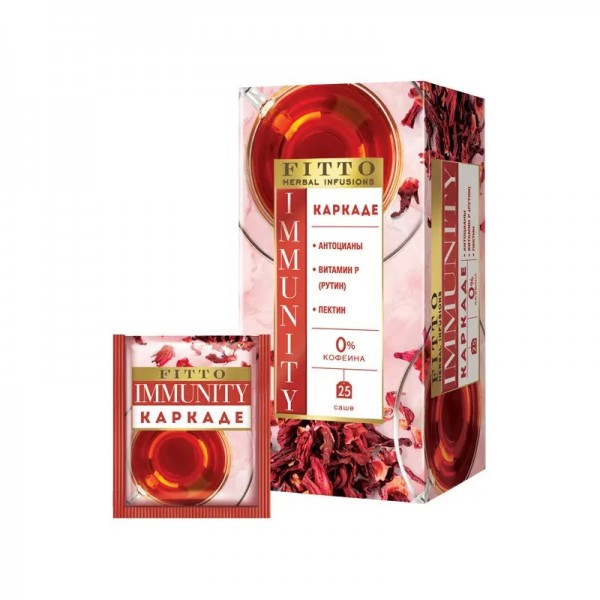 Травяной чай Каркаде Immunity Fitto, 25 пакетиков, 37 г