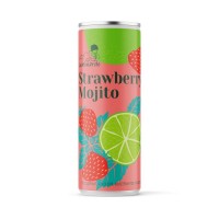 Лимонад без сахара Strawberry Mojito Клубничный Мохито Lemonardo, ж.бан, 330 мл