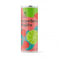 Лимонад без сахара Strawberry Mojito Клубничный Мохито Lemonardo, ж.бан, 330 мл