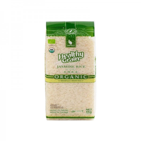 Рис тайский жасминовый белый органический Organic Sawat-D, 1 кг