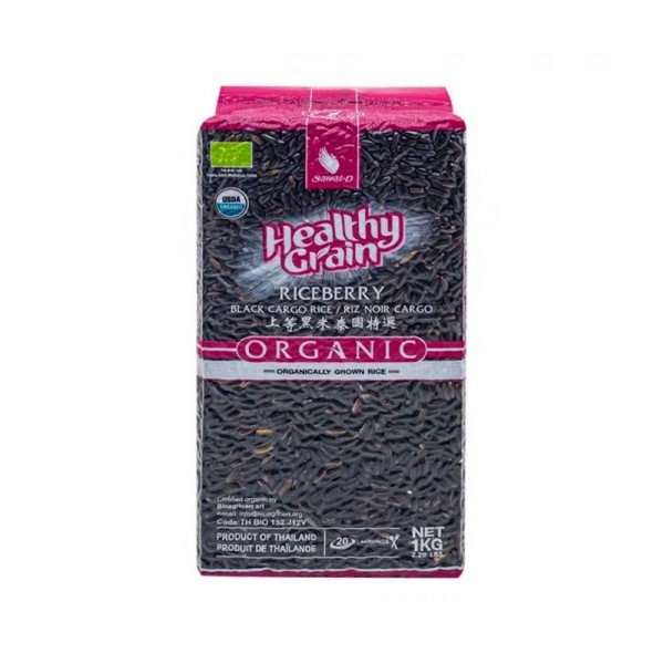 Рис тайский черный органический Organic Sawat-D, 1 кг