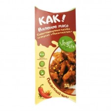 Вяленое КАК! мясо растительное Пикантный чили Vegan Life, 55 г