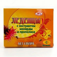 Леденцы без сахара с монардой и прополисом Родники Сибири, 10 шт